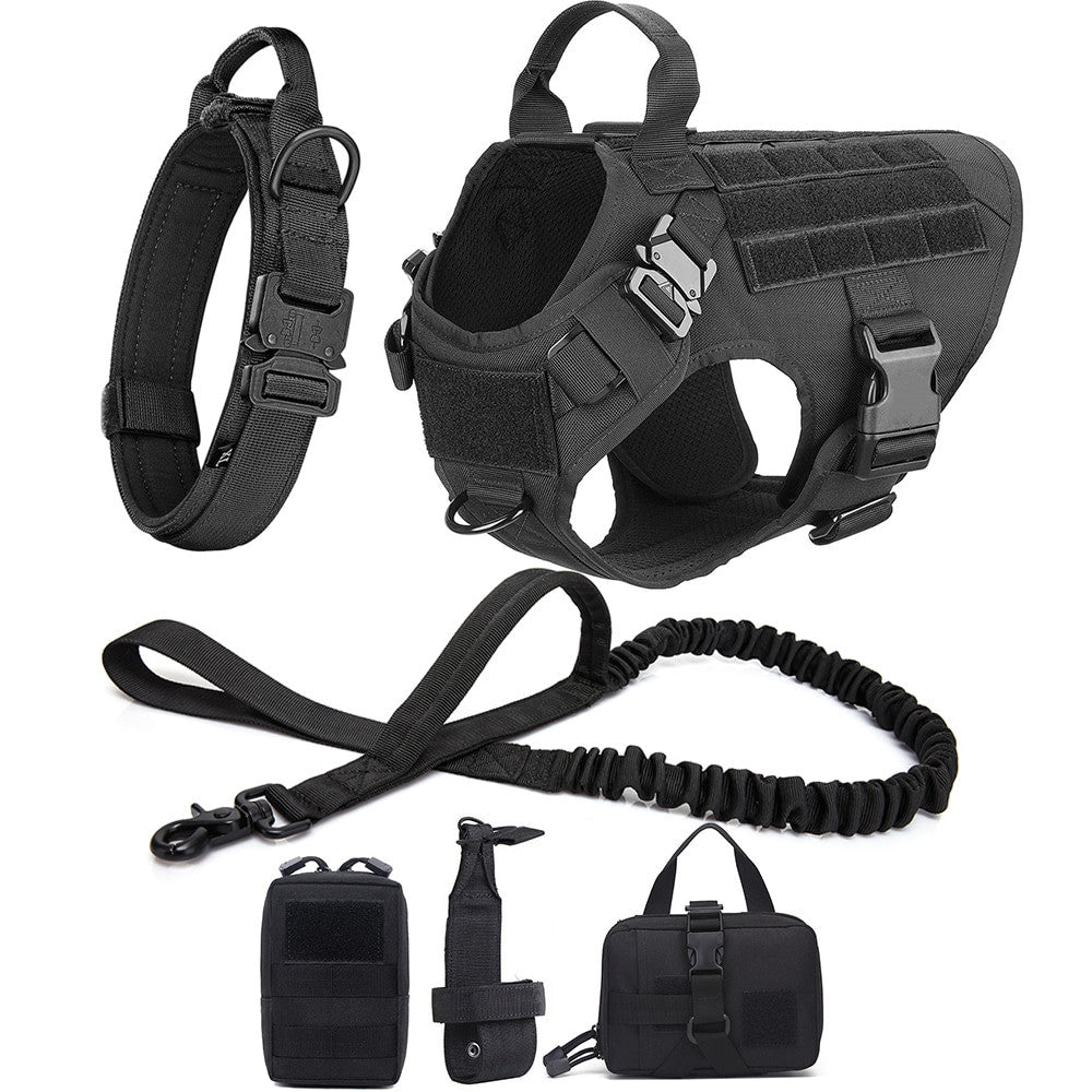 Dog Collar Military Dog Harness And Leash Set